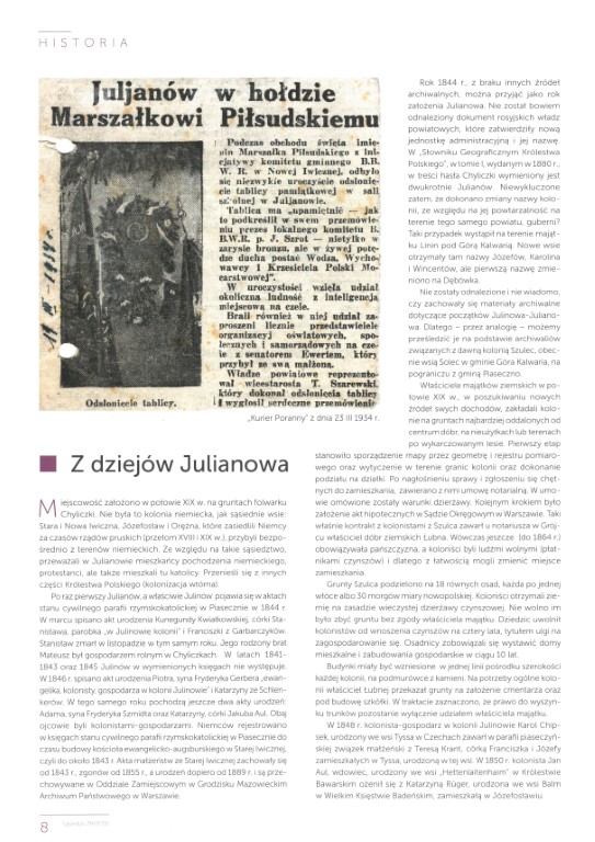 Artykuł Ewy i Włodzimierza Bagieńskich zamieszczony w Magazynie “Sąsiedzi”, nr 29, maj 2016